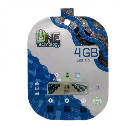 USB TECHNOLOGY METALIZADA 4 GB