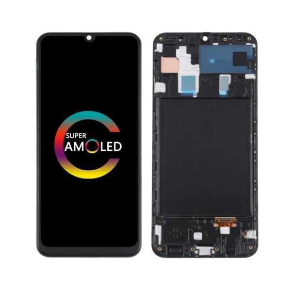 Pantalla para samsung a30 oled con marco