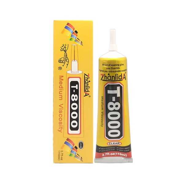 Pegante T8000 Negro y Claro